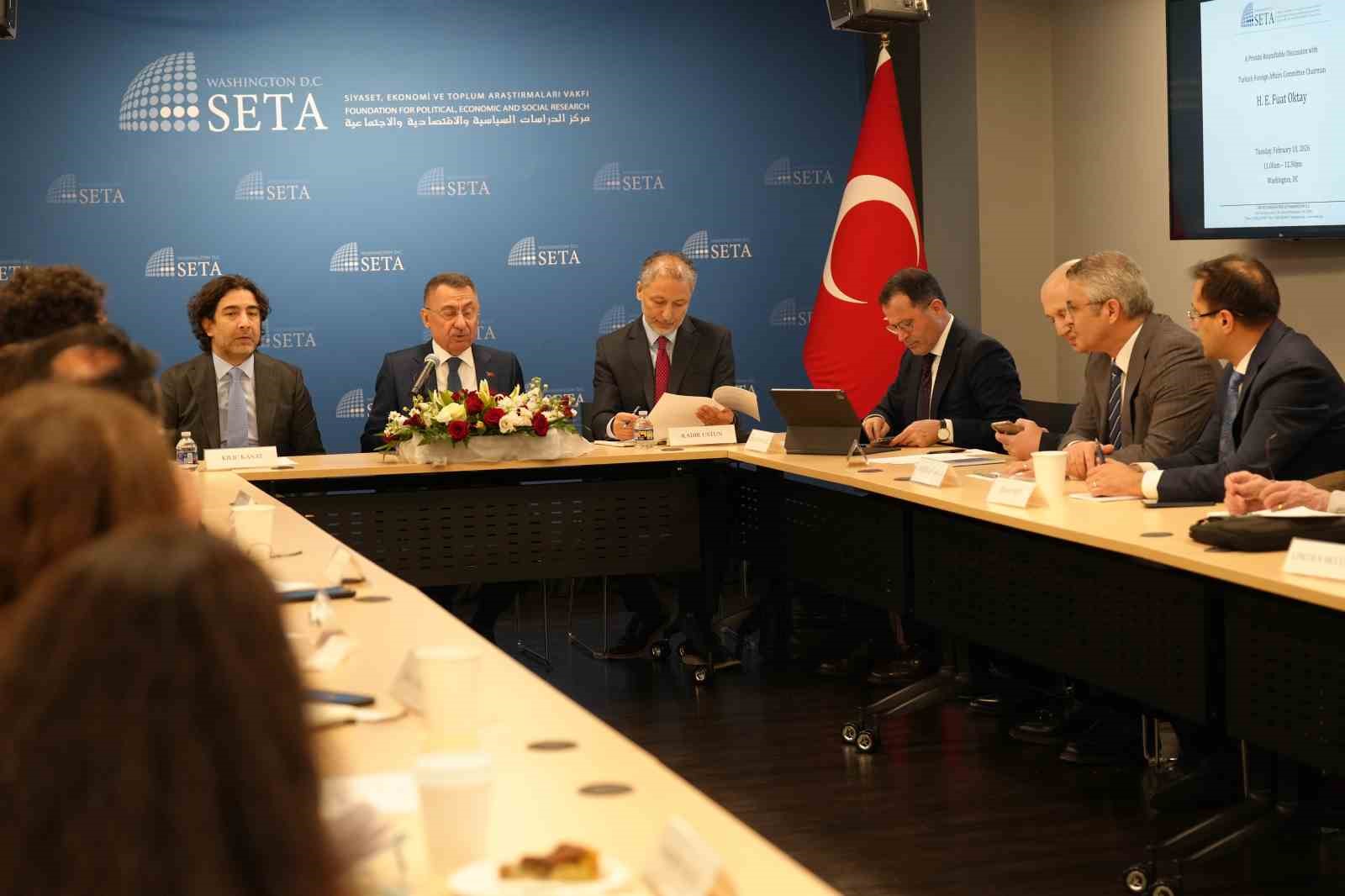 TBMM Dışişleri Komisyonu Başkanı Oktay, ABD’de düşünce kuruluşları uzmanlarıyla bir araya geldi
