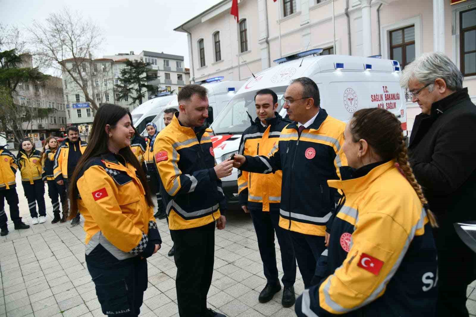 Tekirdağ’a 6 yeni ambulans
