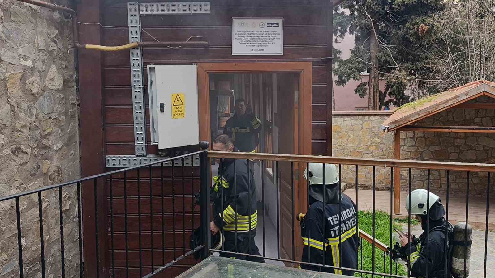 Tekirdağ’da fırında yangın paniği
