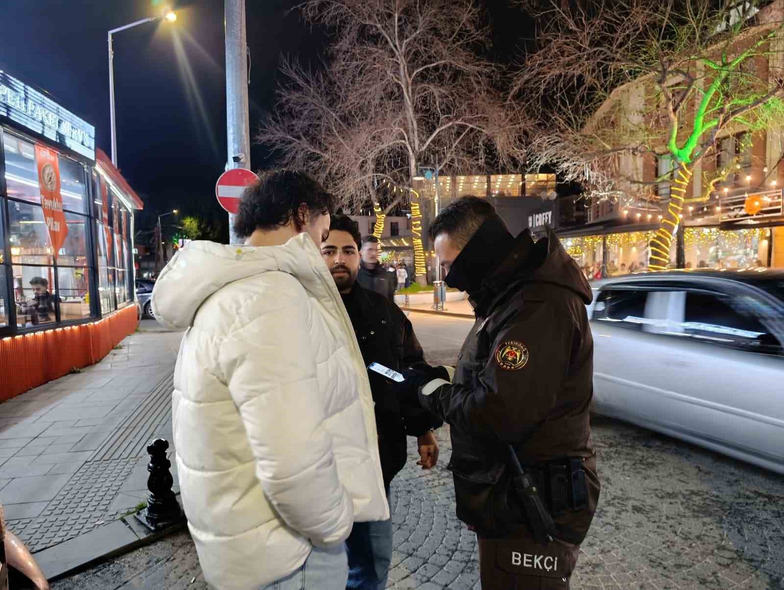 Tekirdağ’da gece kartallarından asayiş uygulaması
