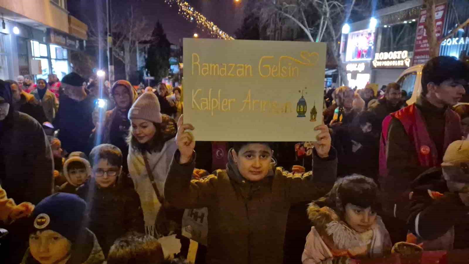 Tekirdağ’da ’Hoşgeldin Ramazan’ yürüyüşü
