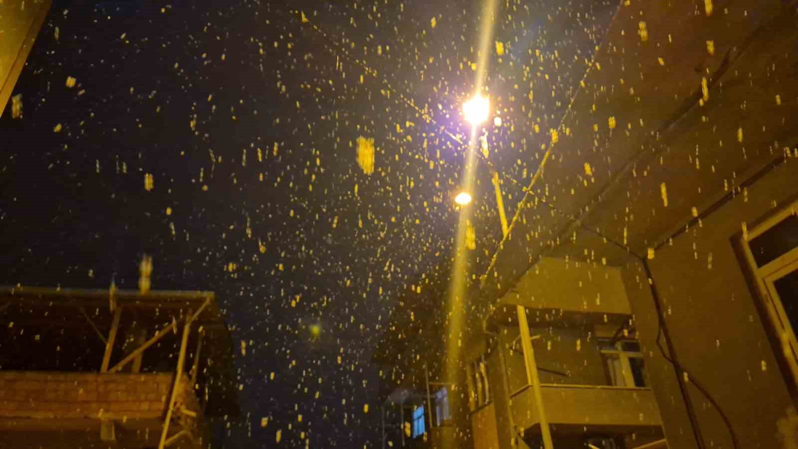 Tekirdağ’da kar yağışı
