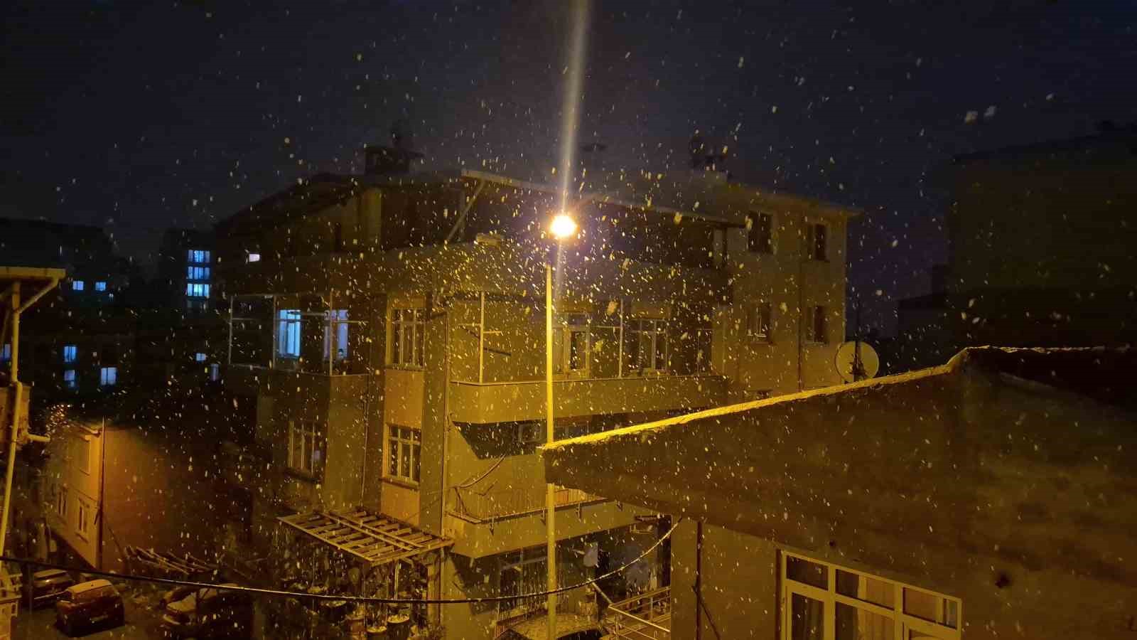 Tekirdağ’da kar yağışı
