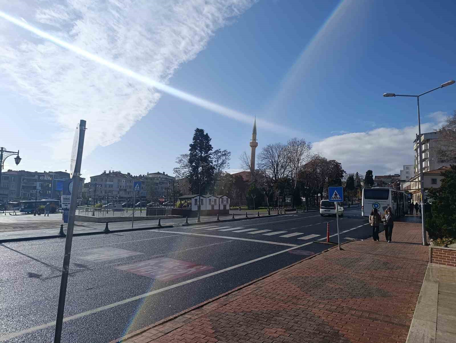 Tekirdağ’da kuvvetli yağış sonrası tekrar güneş açtı
