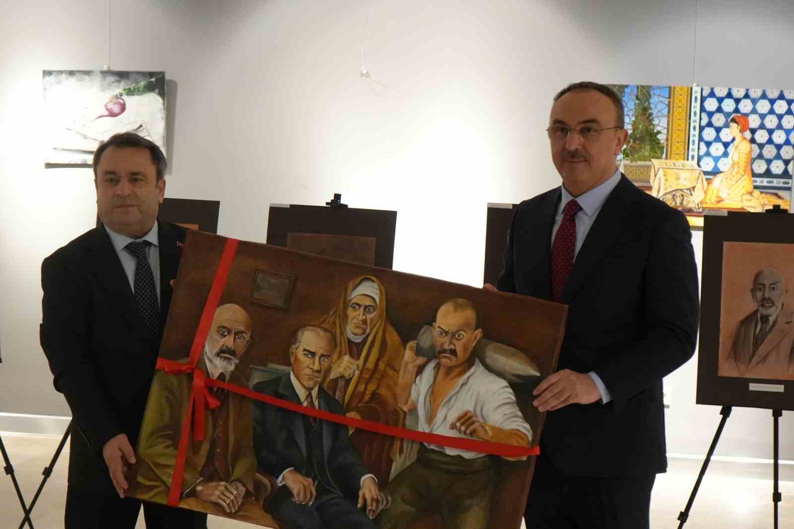 Tekirdağ’da mahkumların hazırladığı resim sergisi açıldı
