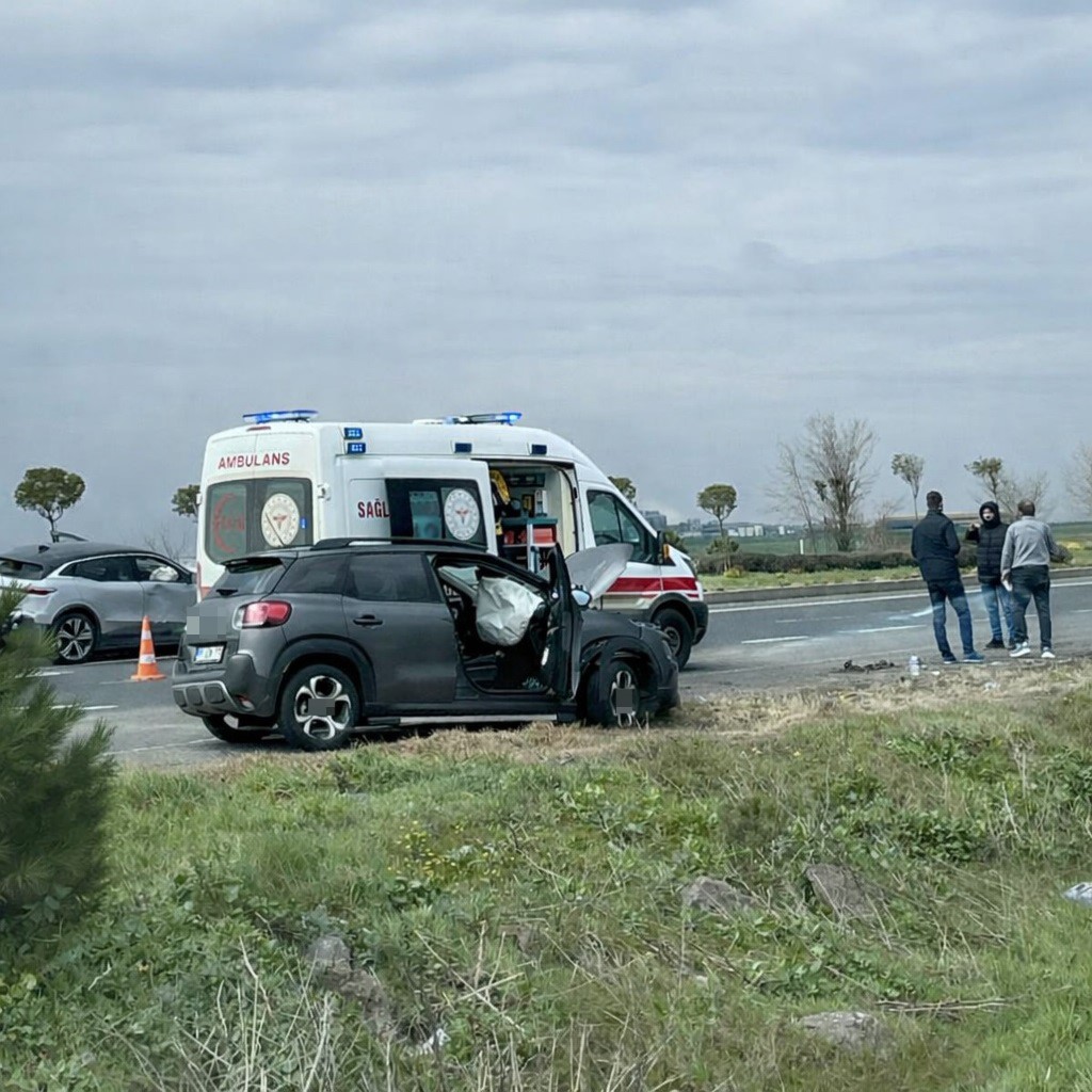 Tekirdağ’da trafik kazası: 2 yaralı
