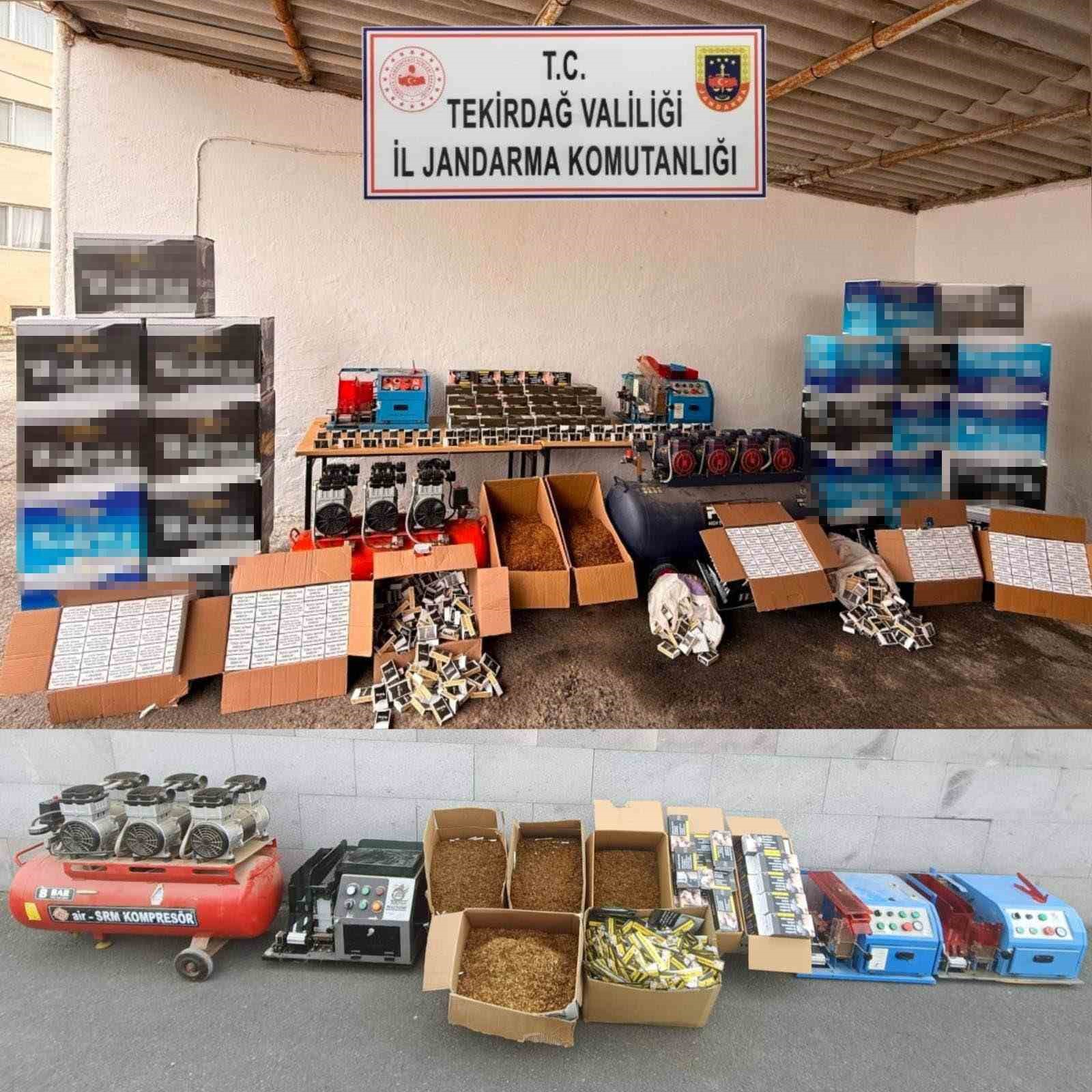 Tekirdağ’da "Türkiye Duman" uygulaması: 4 aranan şahıs yakalandı, 47 kilogram tütün ele geçirildi
