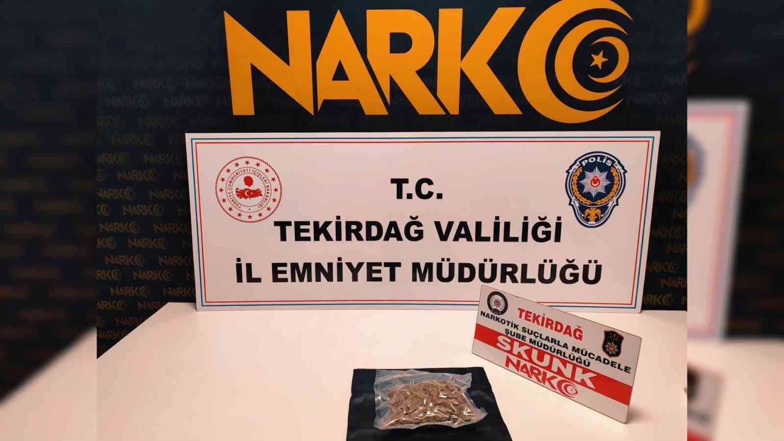 Tekirdağ’da uyuşturucu operasyonu: 5 tutuklama
