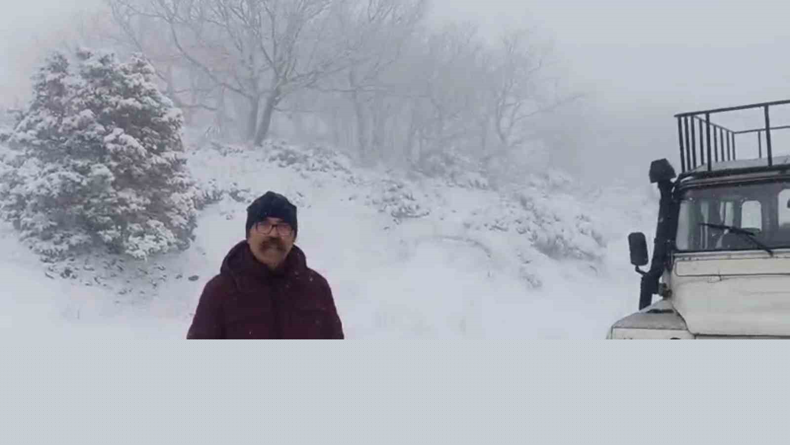 Tekirdağ’da yüksek kesimler beyaza büründü
