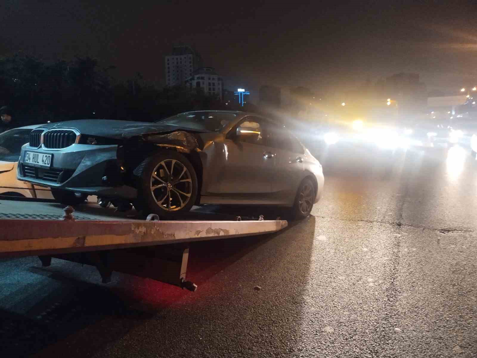 TEM’i kilitleyen 8 araçlı zincirleme kaza
