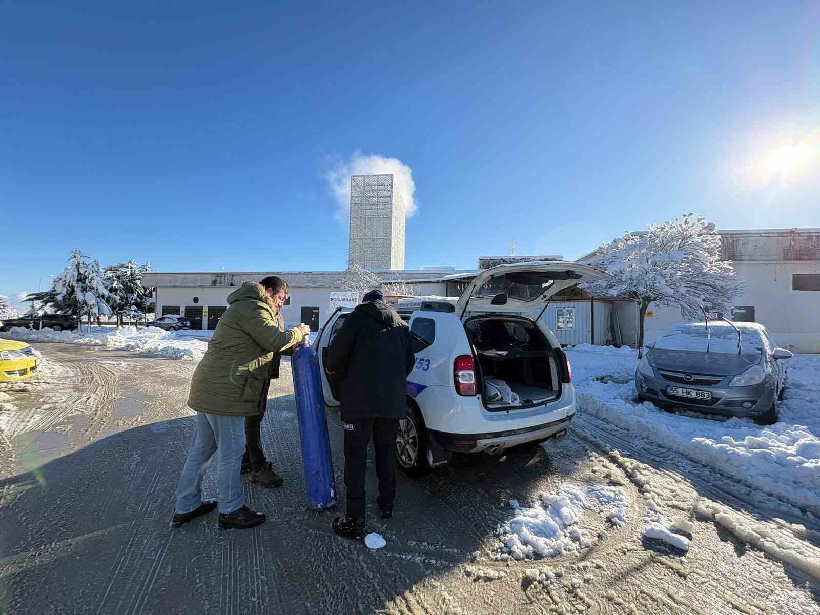 Terme Belediyesi, 35 kilometre uzaklıktaki hastaya nefes oldu
