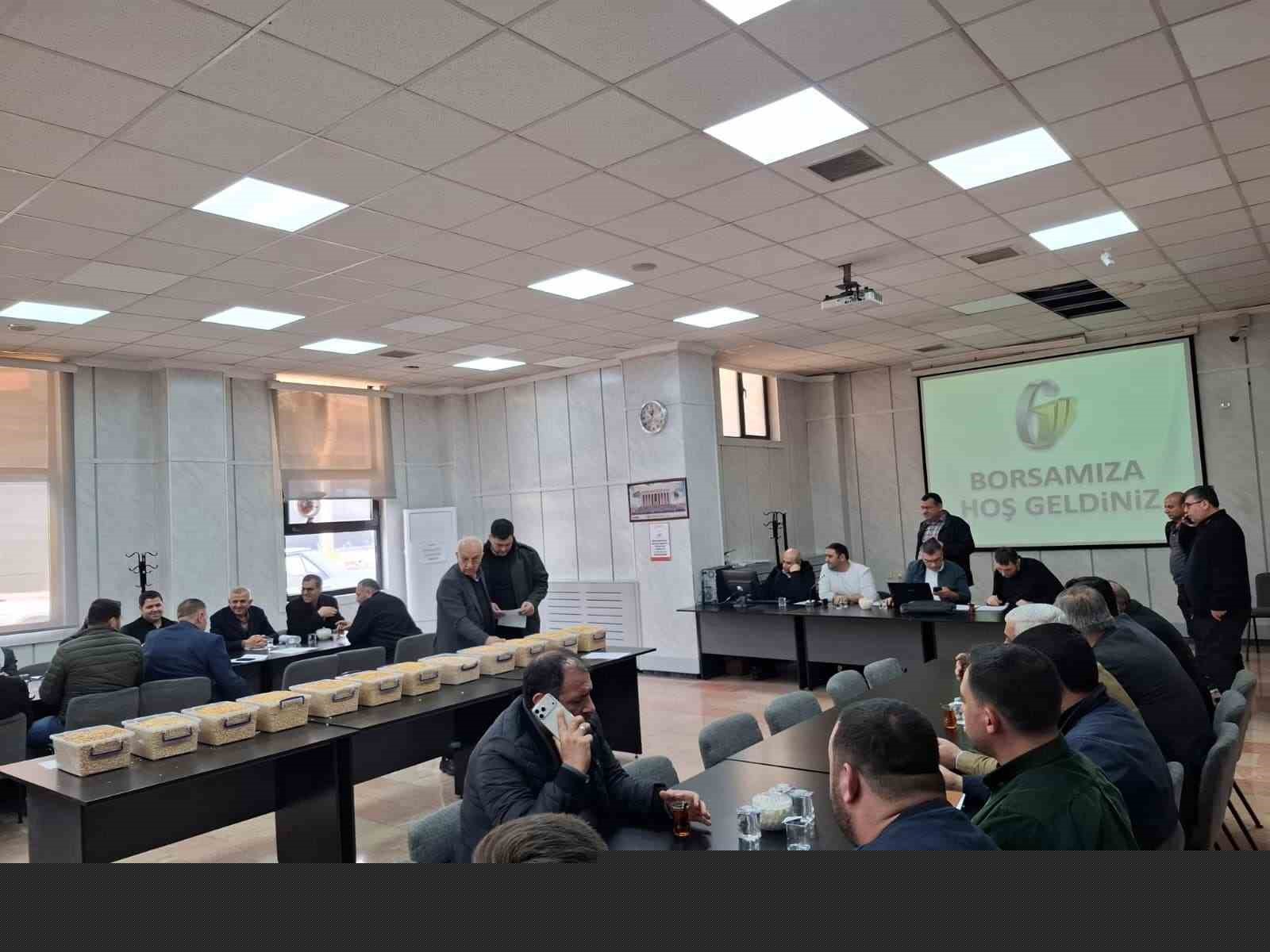 TİGEM’in 15 bin ton mısır satışı GTB’de gerçekleşti
