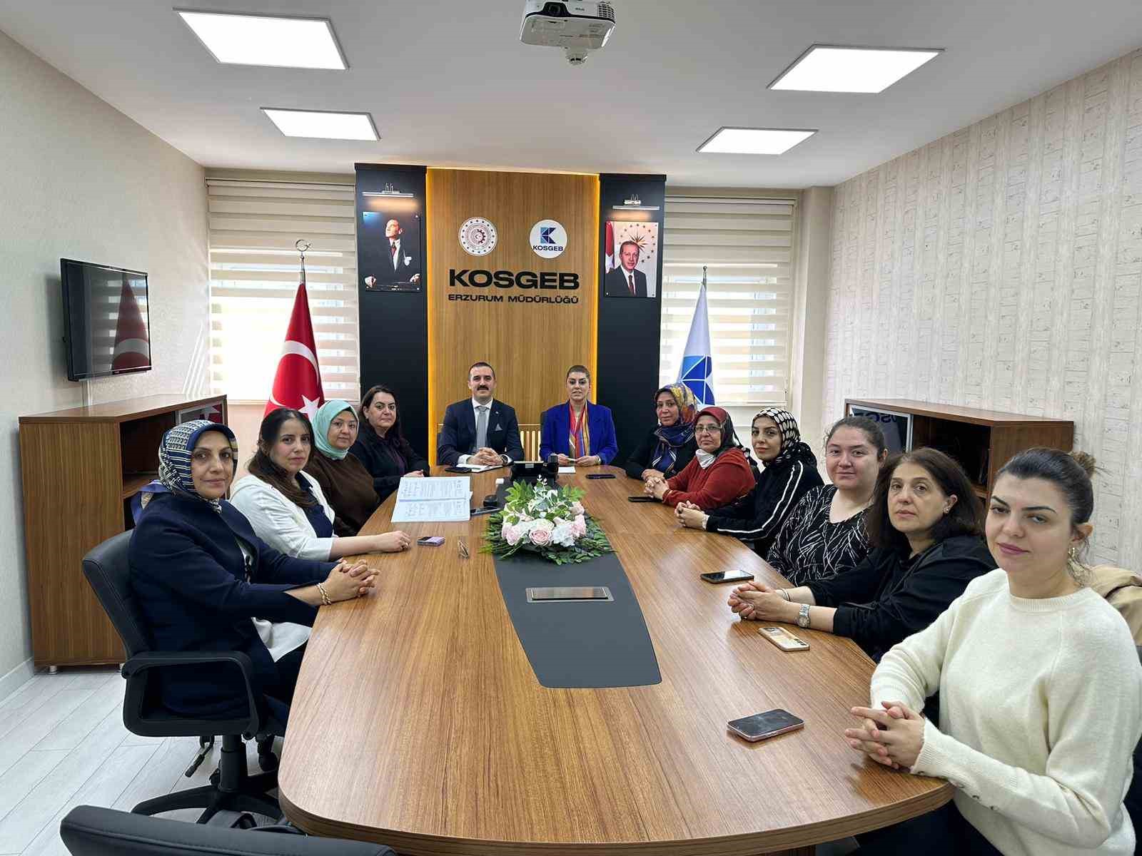 TOBB Erzurum kadın girişimciler kurulu icra toplantısı KOSGEB’te yapıldı
