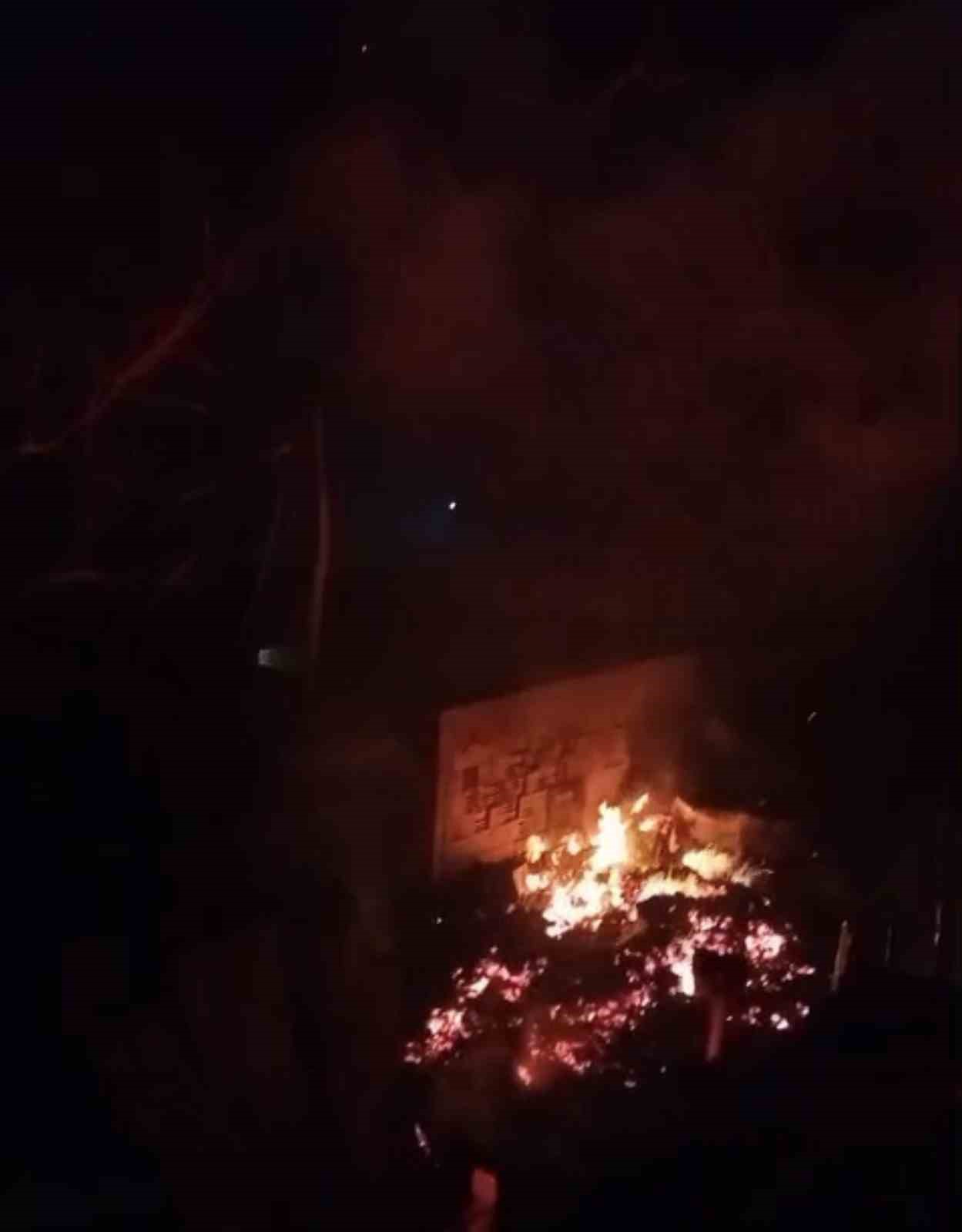 Tokat’ta evde çıkan yangında 50 çuval fındık kül oldu
