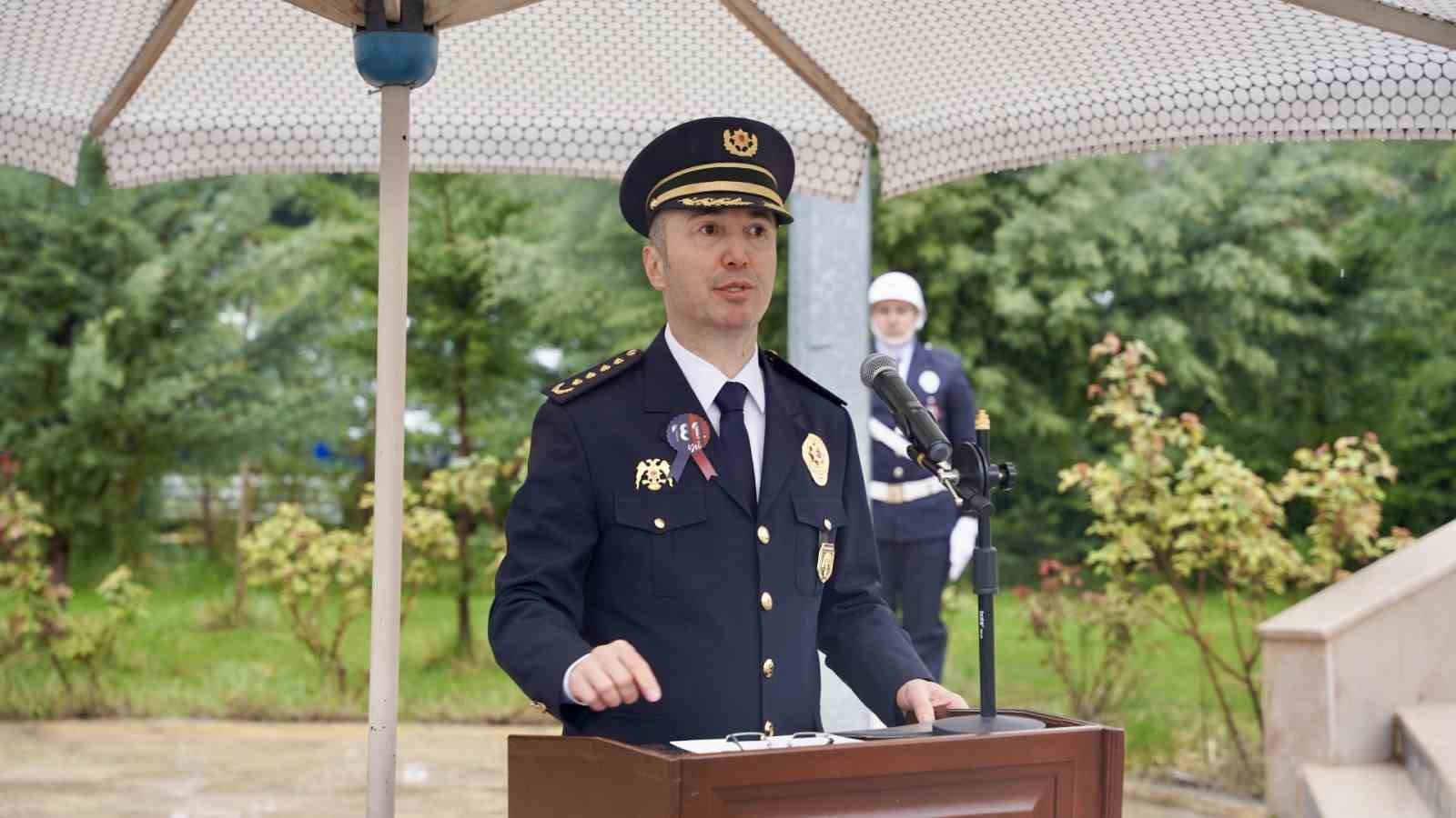 Tokat’ta Polis Teşkilatının 181 kuruluş yıl dönümü yağmur altında kutlandı
