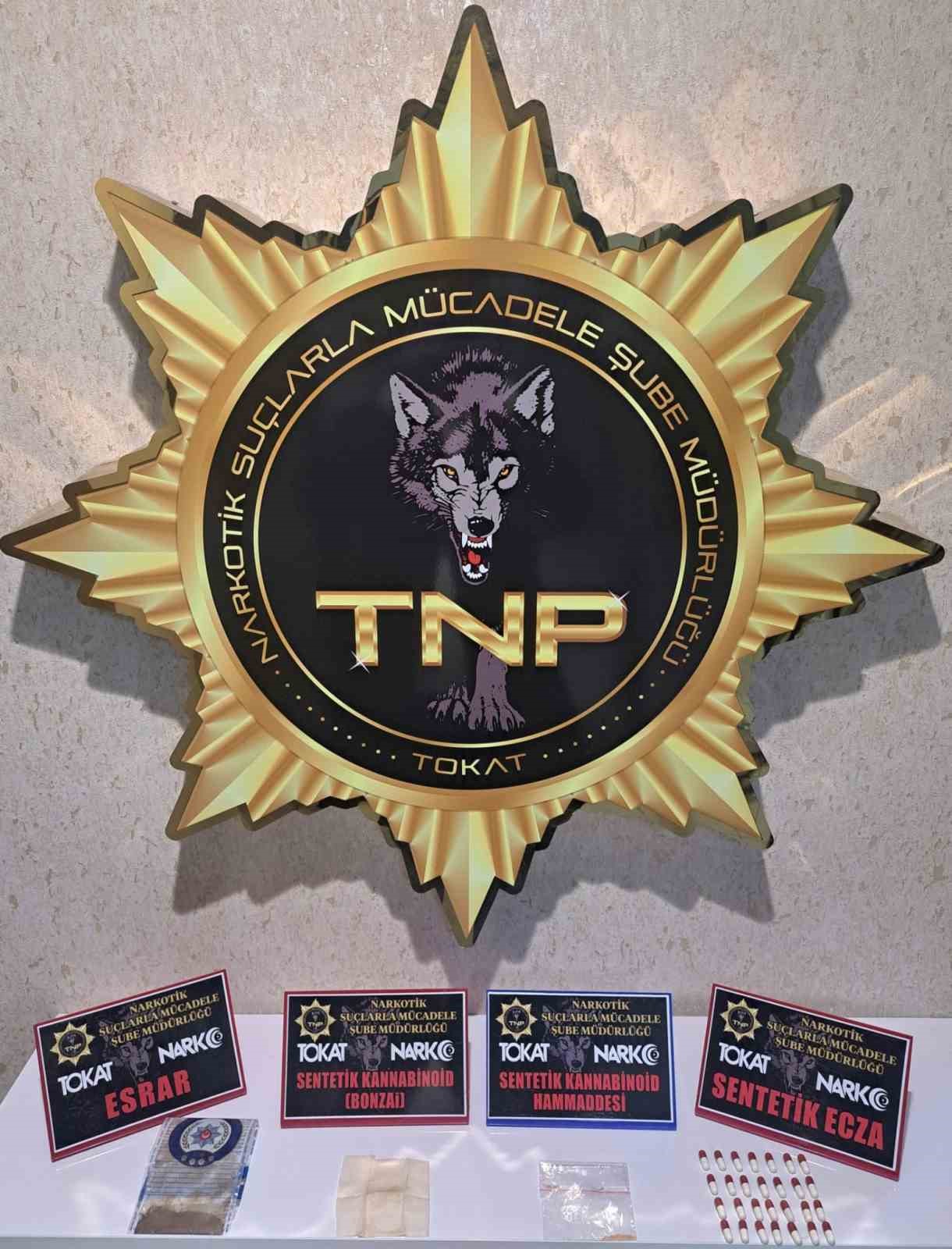 Tokat’ta zehir tacirlerine operasyon: 1 tutuklama
