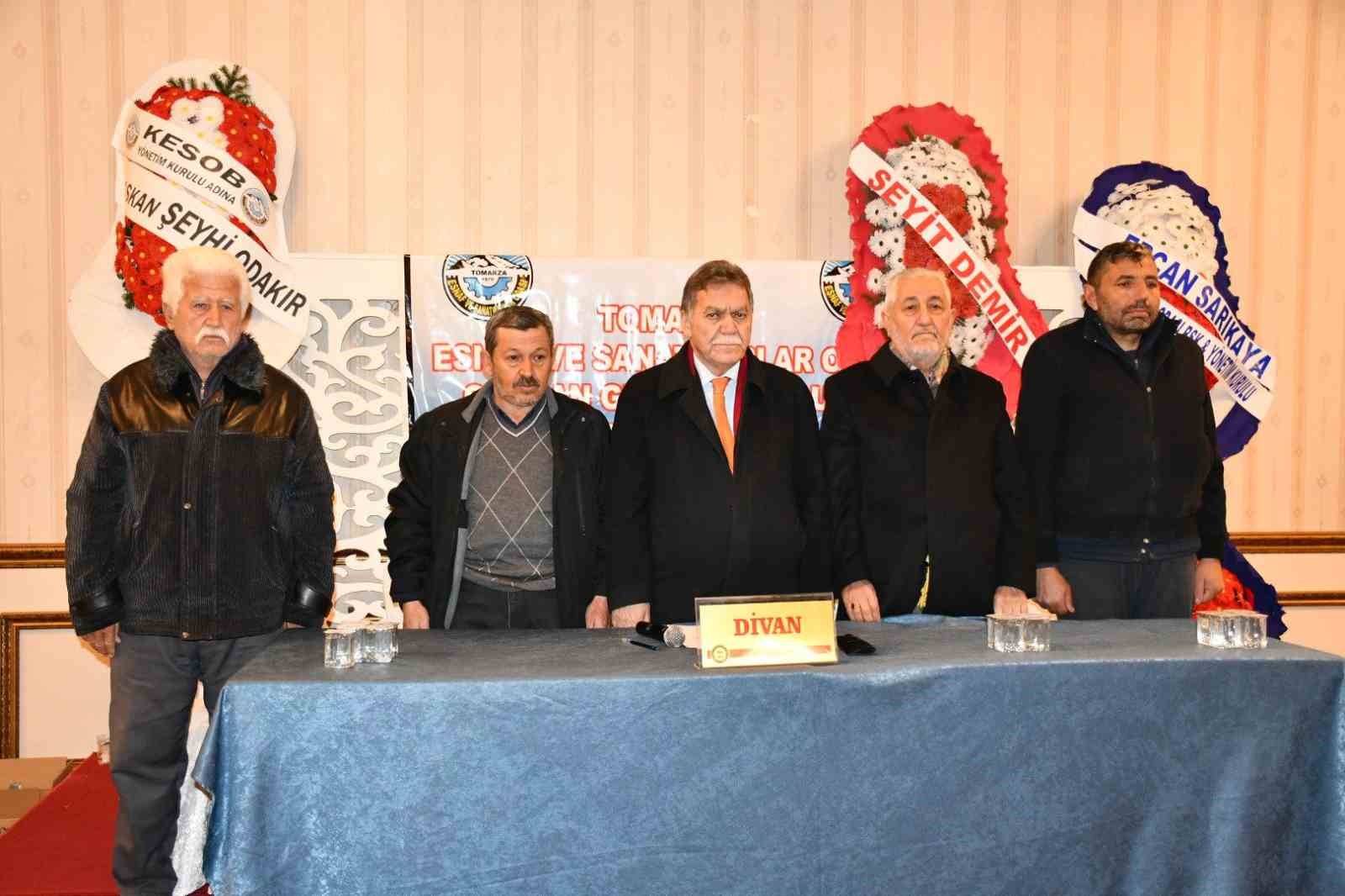 Tomarza Esnaf Ve Sanatkarlar Odası Başkanı Yaşar Polat güven tazeledi
