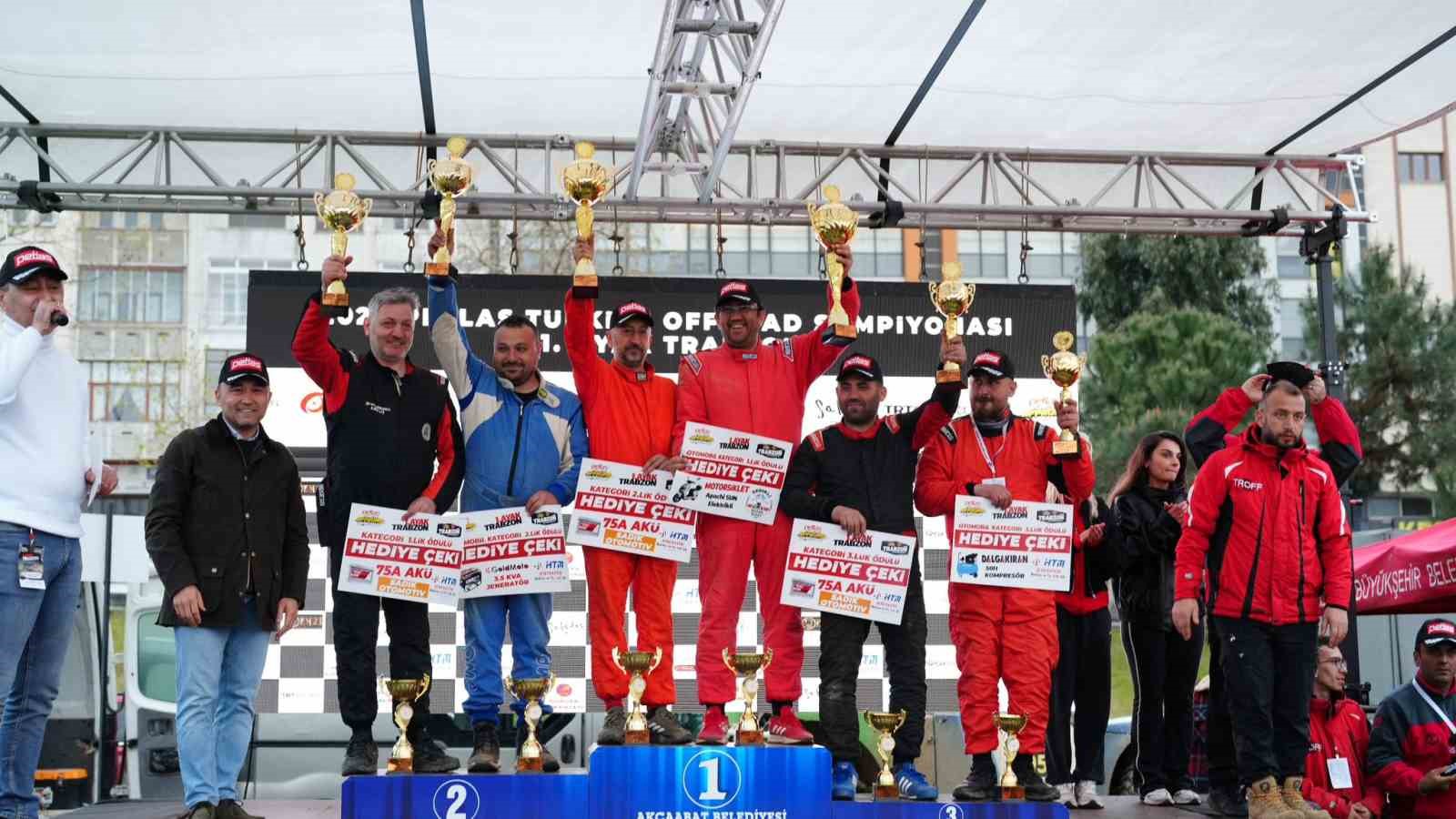 Trabzon’da Off-Road yarışlarında ödüller sahiplerini buldu
