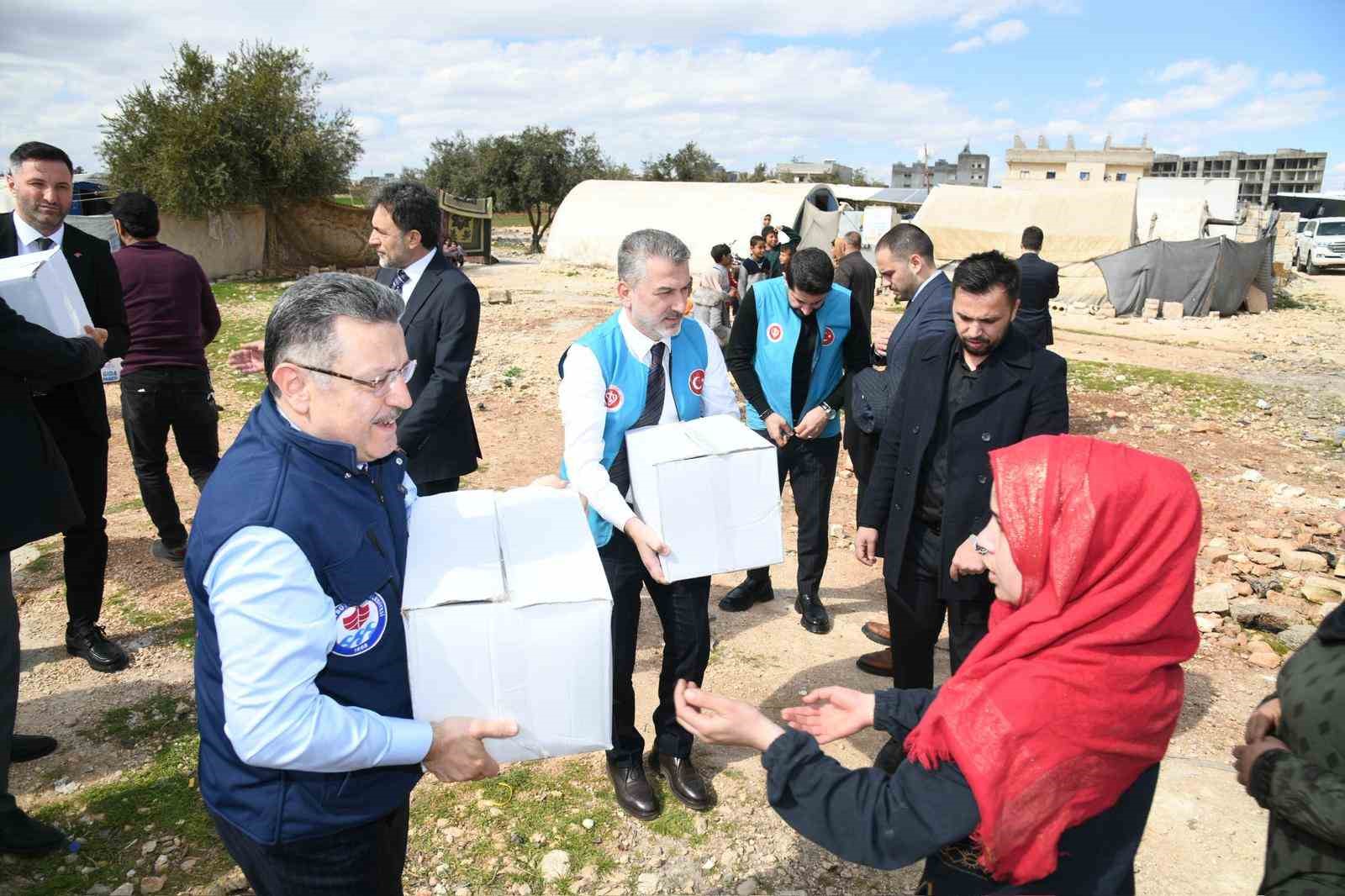 Trabzon’dan Suriye’deki çadır kente kardeş eli

