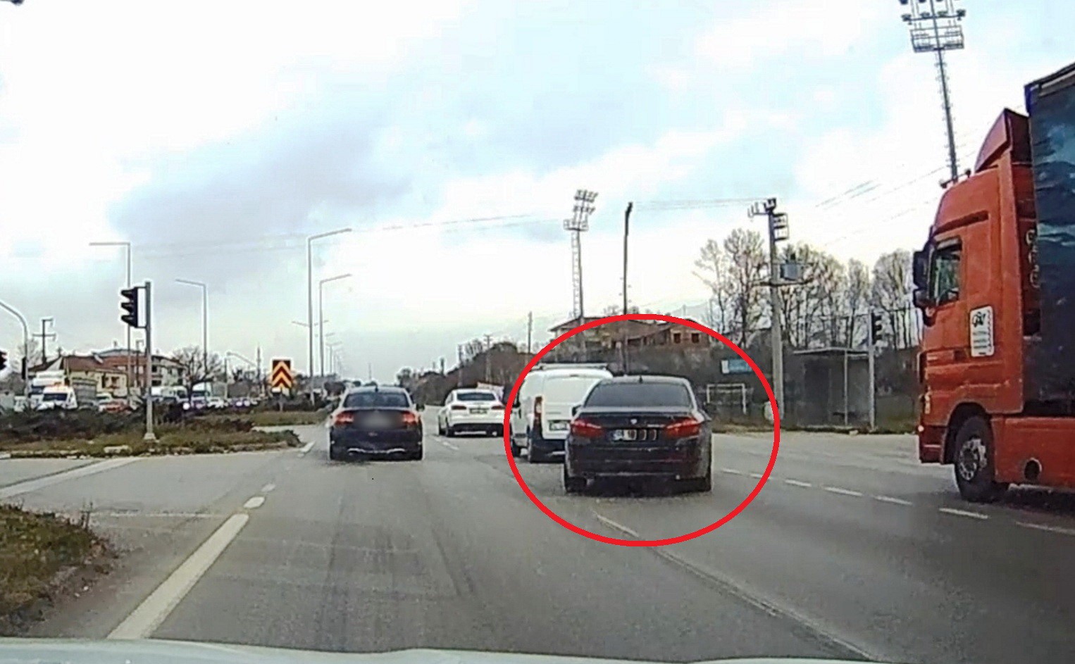 Trafikte tehlikeli hareketler
