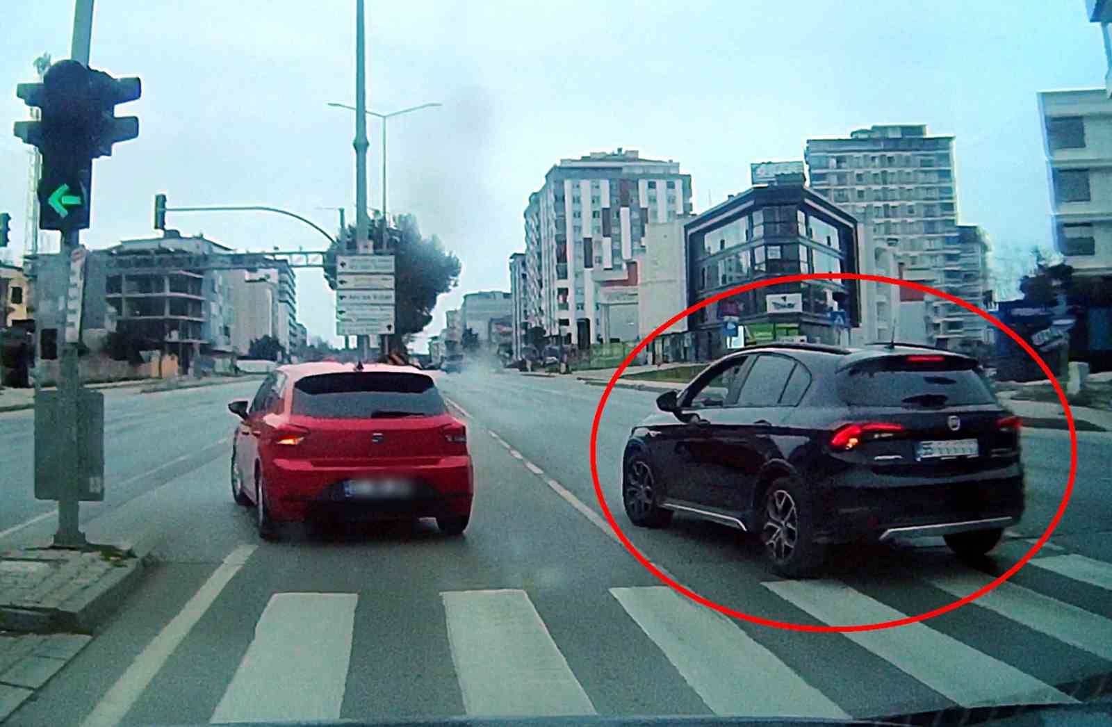 Trafikte tehlikeli hareketler
