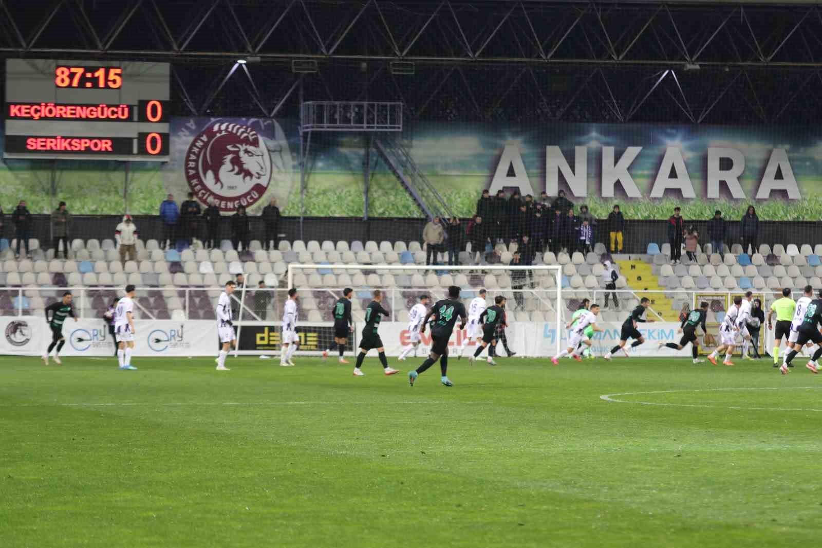 Trendyol 1. Lig: Ankara Keçiörengücü: 0 - Serikspor: 0
