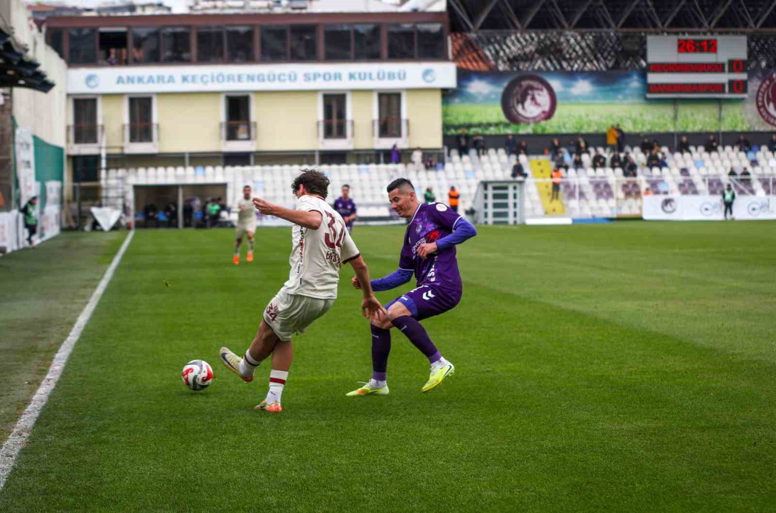 Trendyol 1. Lig: Ankara Keçiörengücü: 3 - Bandırmaspor: 1
