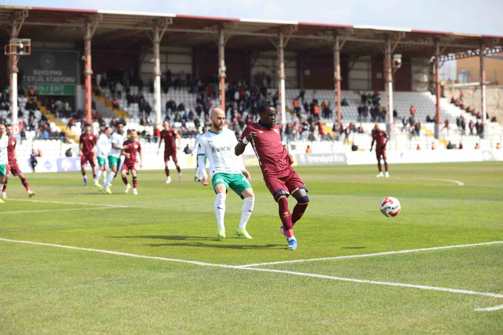 Trendyol 1 .Lig: Bandırmaspor: 0 - Iğdır FK: 0
