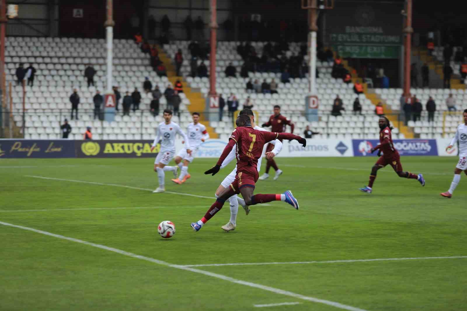 Trendyol 1. Lig Bandırmaspor: 4 - Hatayspor:0
Trendyol 1. Lig Bandırmaspor: 4 - Hatayspor:0