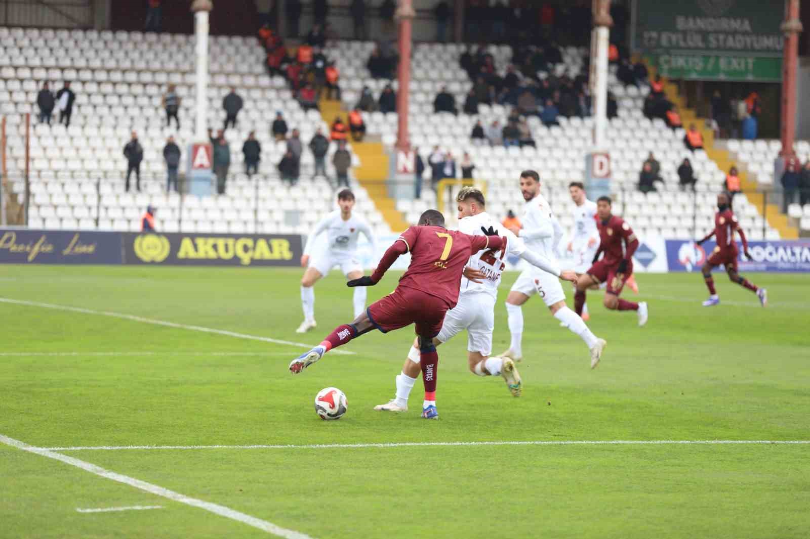 Trendyol 1. Lig Bandırmaspor: 4 - Hatayspor:0
Trendyol 1. Lig Bandırmaspor: 4 - Hatayspor:0