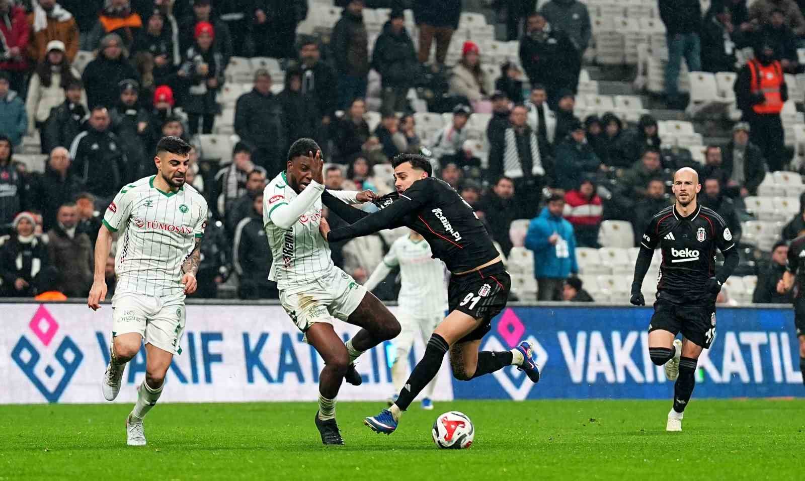 Trendyol Süper Lig: Beşiktaş: 2 - Konyaspor: 1 (Maç sonucu)

