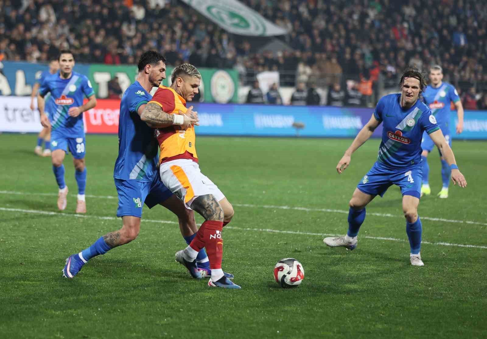 Trendyol Süper Lig: Çaykur Rizespor: 0 - Galatasaray: 3 (Maç sonucu)
