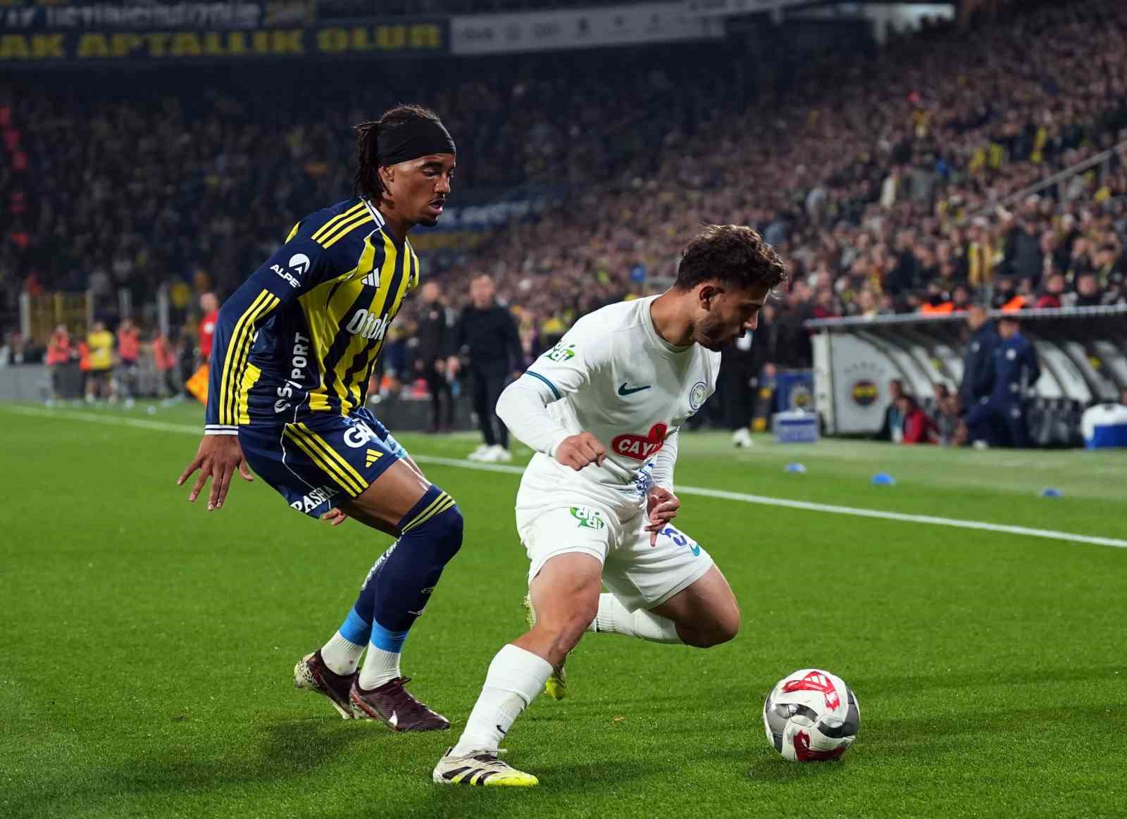 Trendyol Süper Lig: Fenerbahçe: 2 - Çaykur Rizespor: 2 (Maç sonucu)
