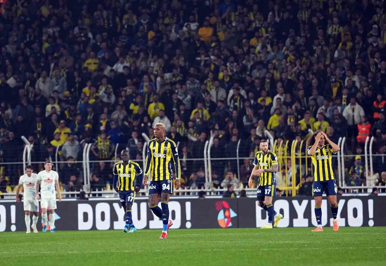 Trendyol Süper Lig: Fenerbahçe: 2 - Çaykur Rizespor: 2 (Maç sonucu)
