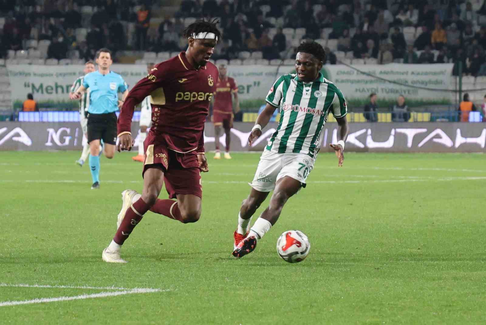 Trendyol Süper Lig: Konyaspor: 2 - Trabzonspor: 1 (Maç sonucu)

