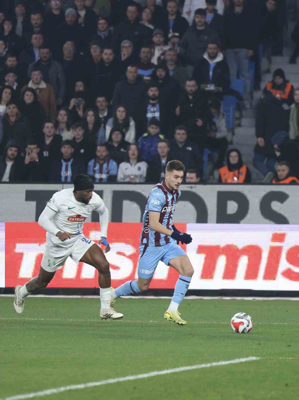 Trendyol Süper Lig: Trabzonspor: 1 - Çaykur Rizespor: 0 (Maç sonucu)
