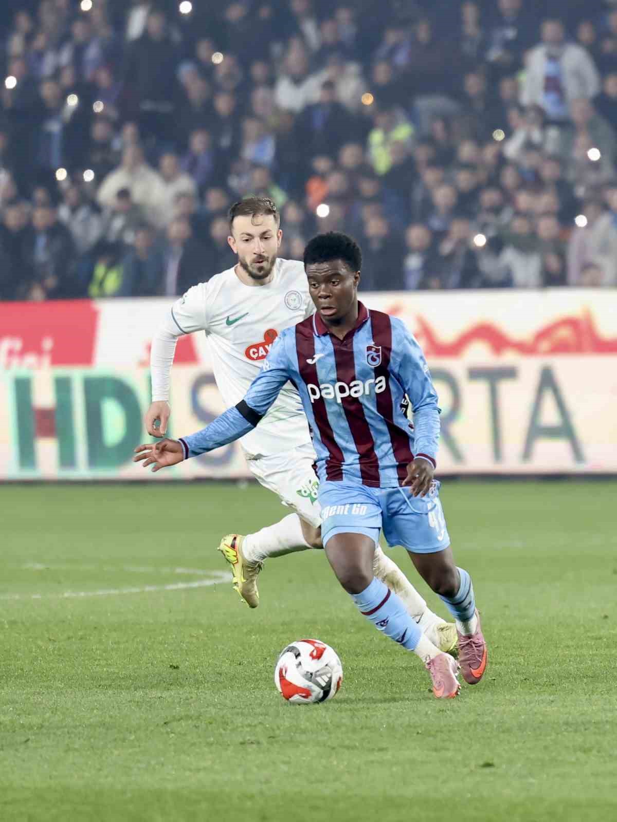 Trendyol Süper Lig: Trabzonspor: 1 - Çaykur Rizespor: 0 (Maç sonucu)
