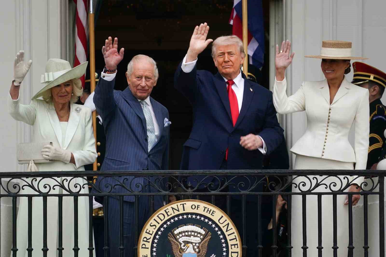 Trump, İngiltere Kralı Charles’ı Beyaz Saray’da askeri törenle karşıladı
