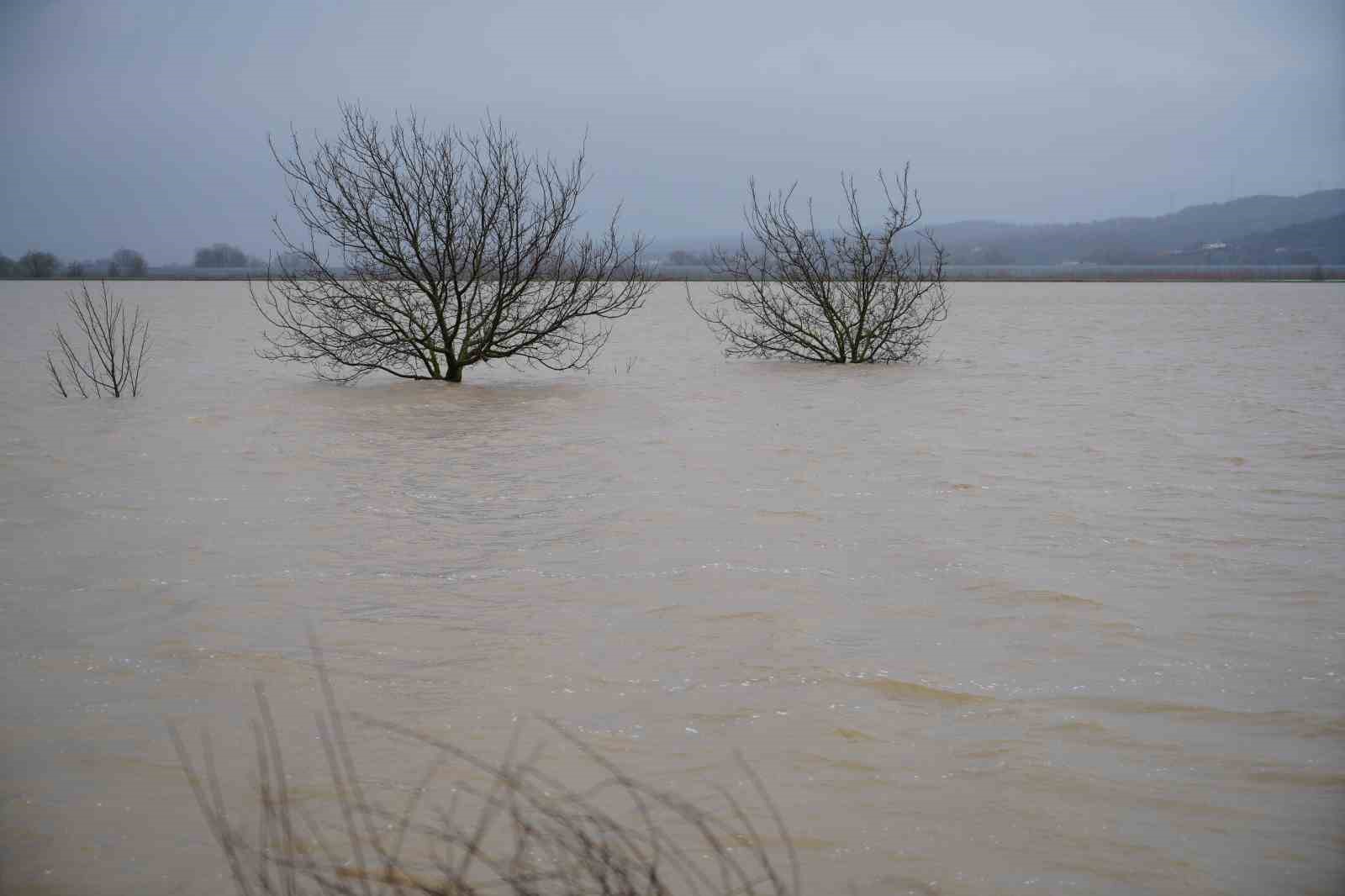 Tunca ve Meriç’te taşkın havadan görüntülendi
