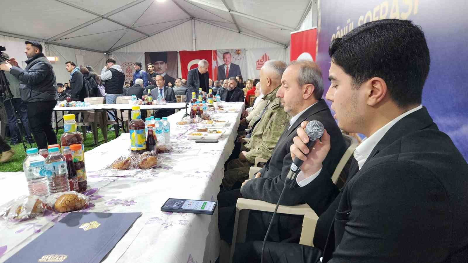Tunceli’de Ramazan çadırı kuruldu, ilk iftar yapıldı

