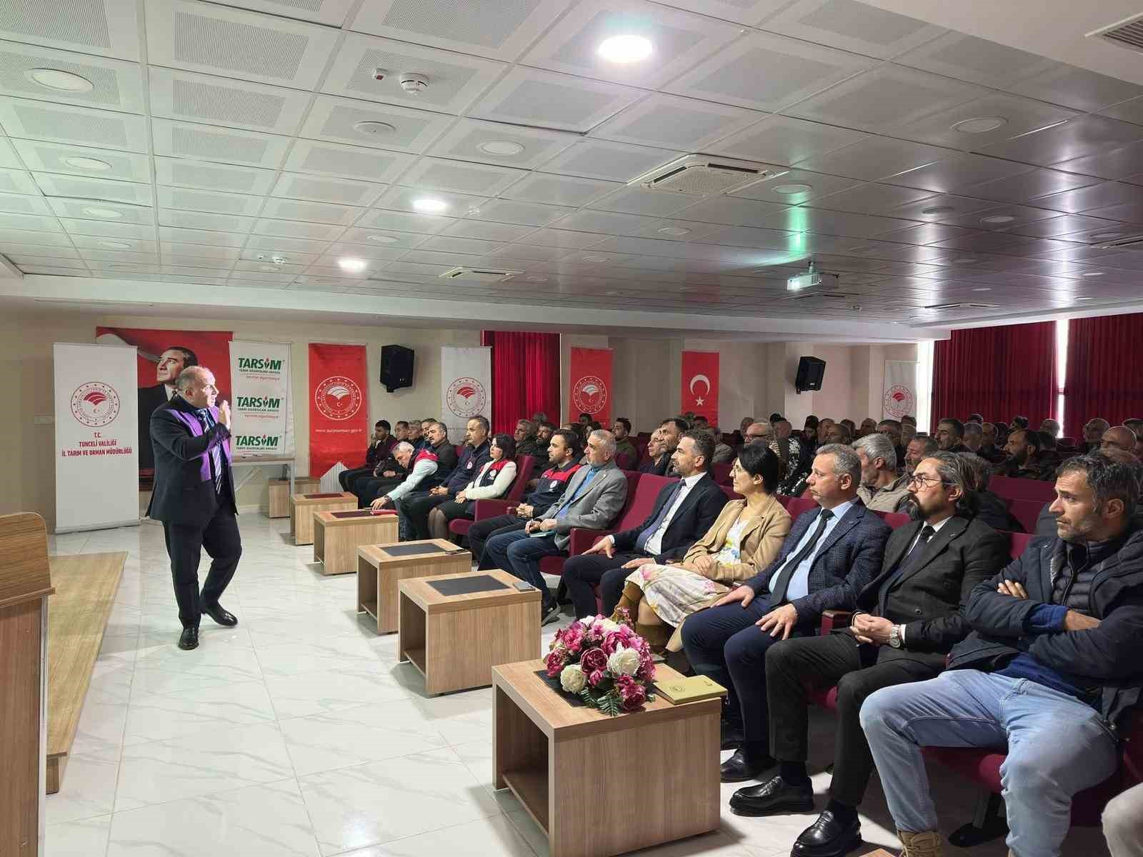 Tunceli’de üreticilere TARSİM bilgilendirmesi

