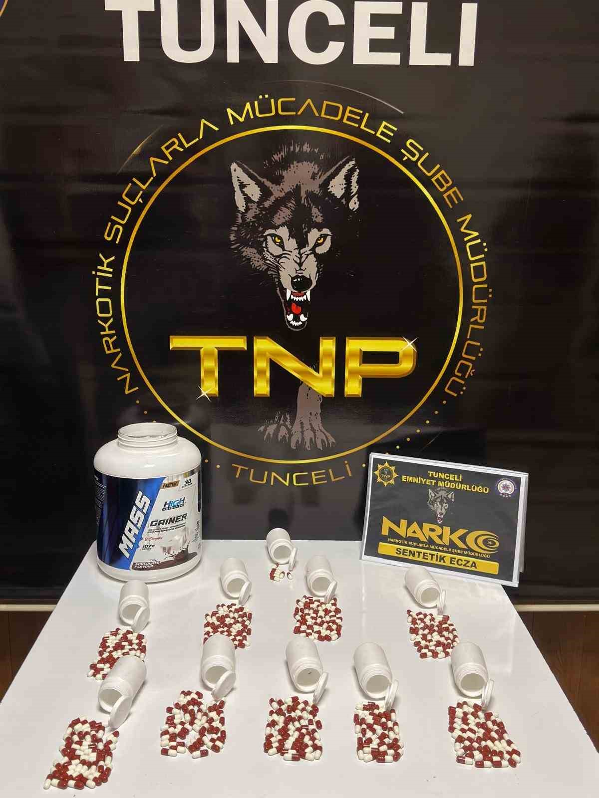 Tunceli’de uyuşturucu operasyonu: 430 adet sentetik ecza ele geçirildi
