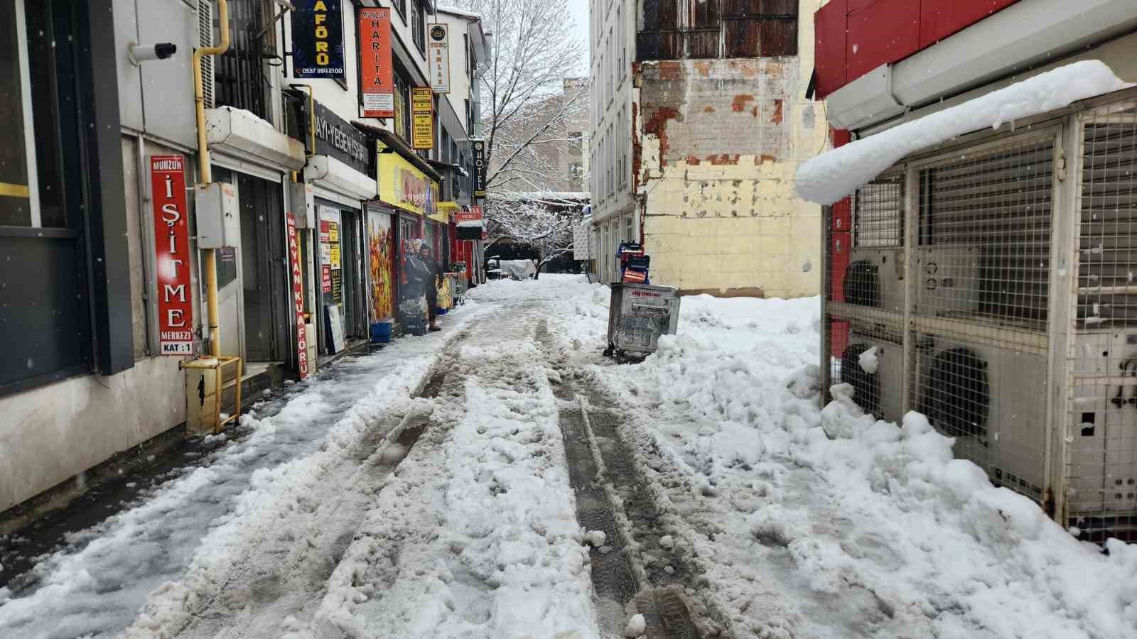 Tunceli’de yoğun kar yağışı etkili oldu
