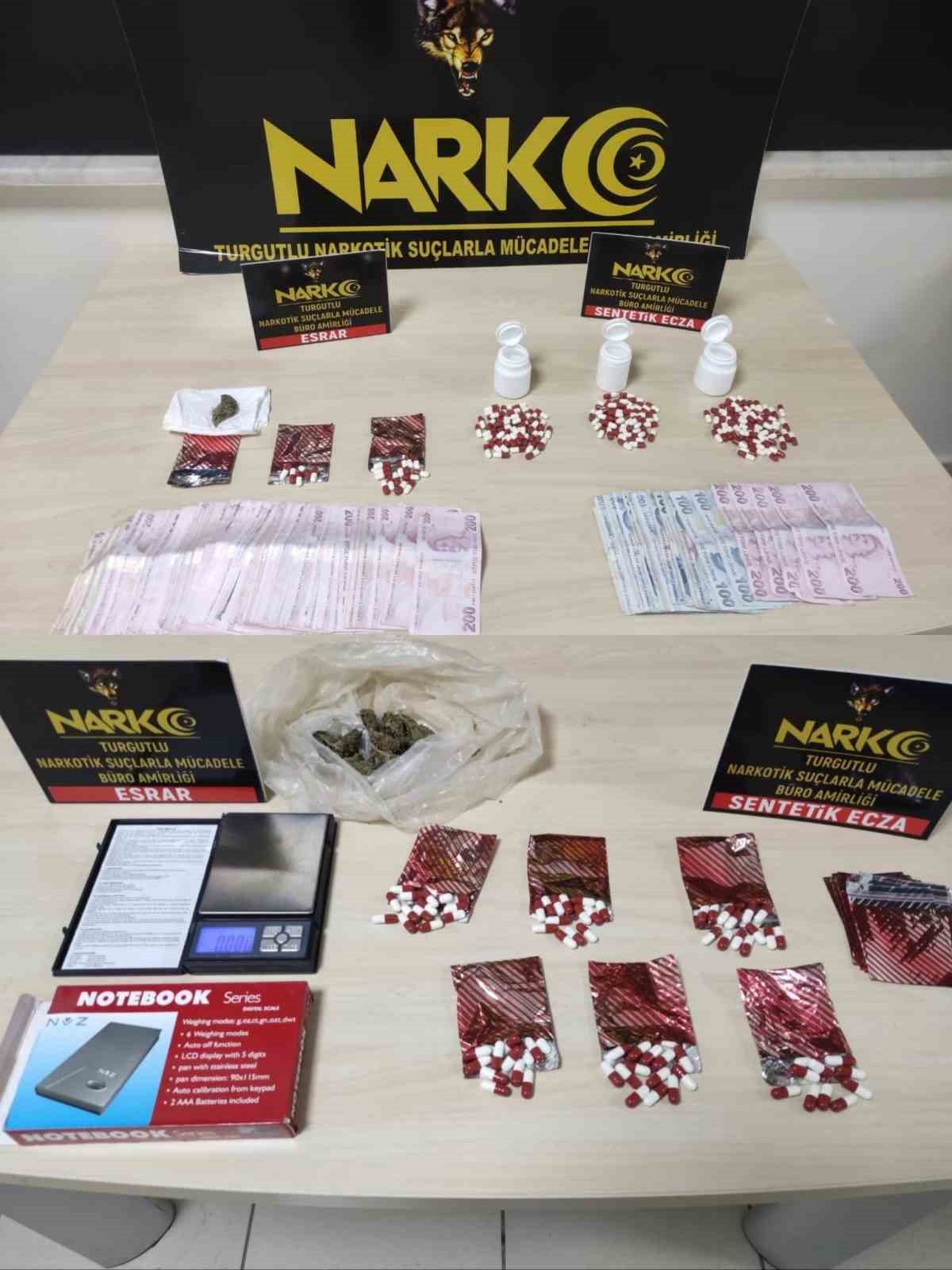 Turgutlu’da 2 uyuşturucu operasyonunda 3 şüpheli tutuklandı
