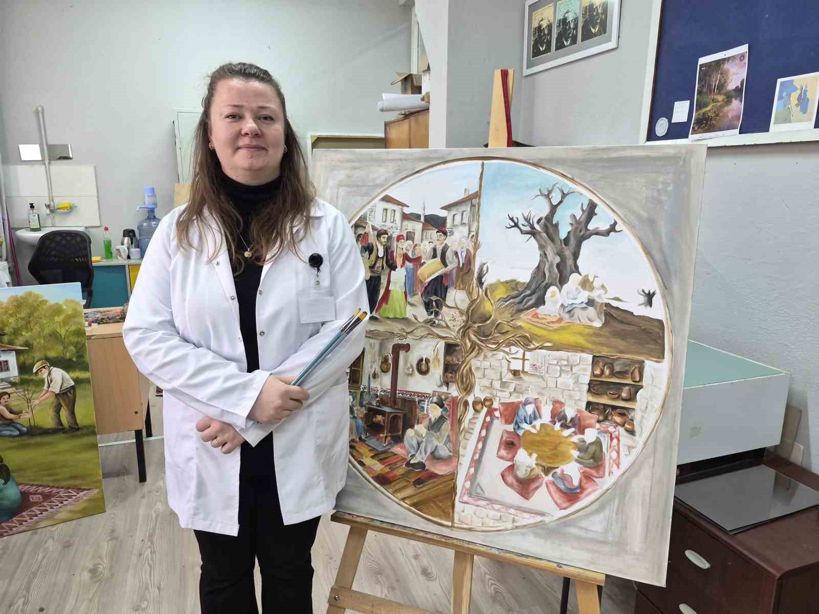 Türk aile yapısı yağlı boya tablolarıyla ölümsüzleşiyor
