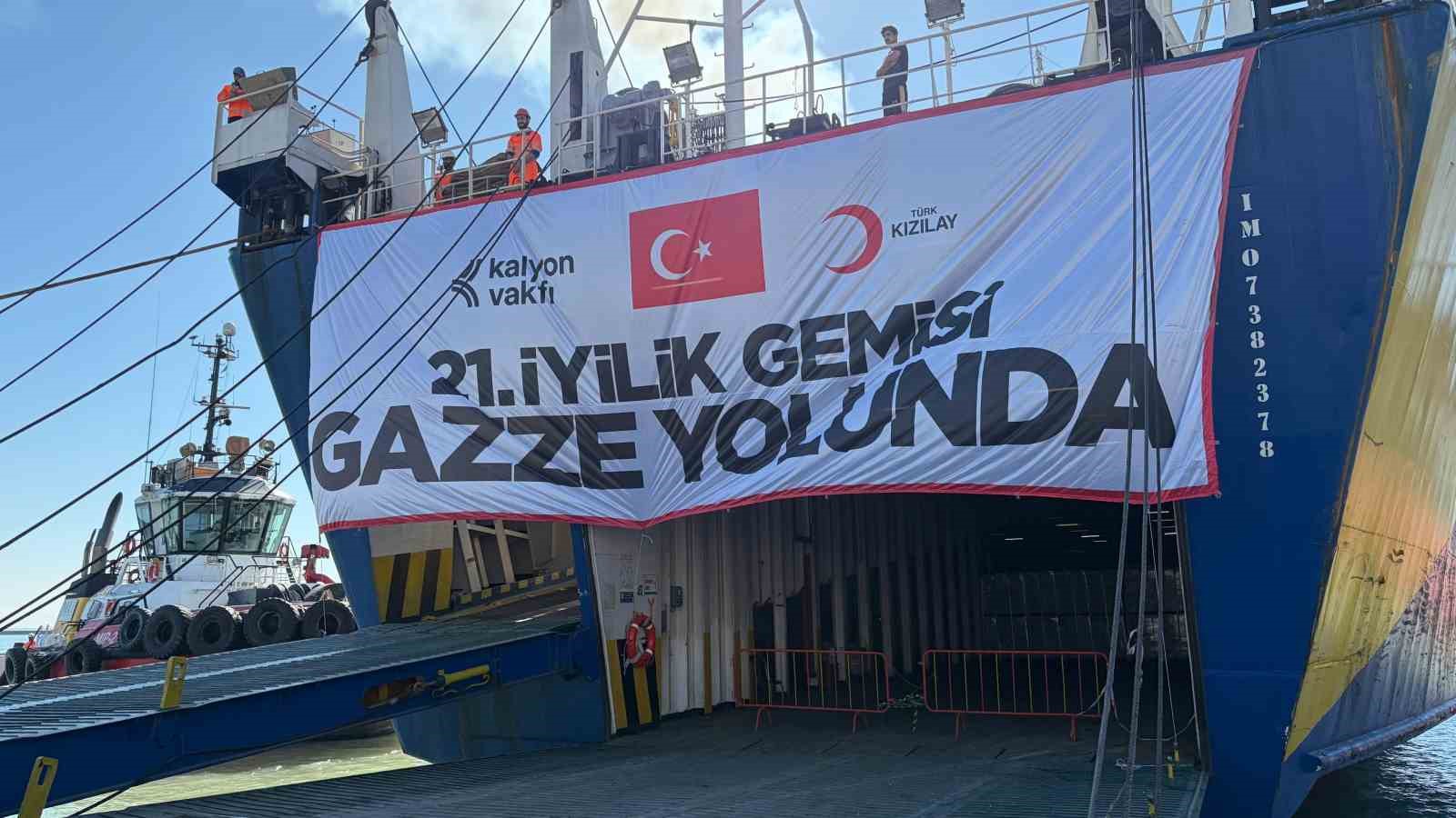 Türk Kızılay’ın ‘İyilik Gemisi’ Ramazan’ın ilk gününde Gazze’ye uğurlandı
Türk Kızılay’ın ‘İyilik Gemisi’ Ramazan’ın ilk gününde Gazze’ye uğurlandı