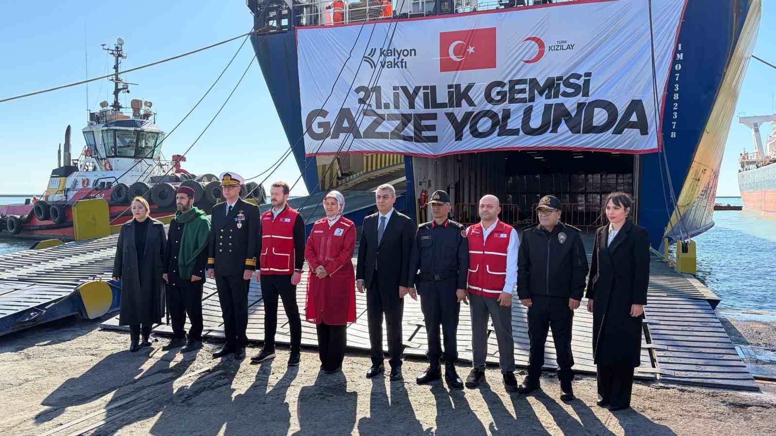 Türk Kızılay’ın ‘İyilik Gemisi’ Ramazan’ın ilk gününde Gazze’ye uğurlandı
Türk Kızılay’ın ‘İyilik Gemisi’ Ramazan’ın ilk gününde Gazze’ye uğurlandı