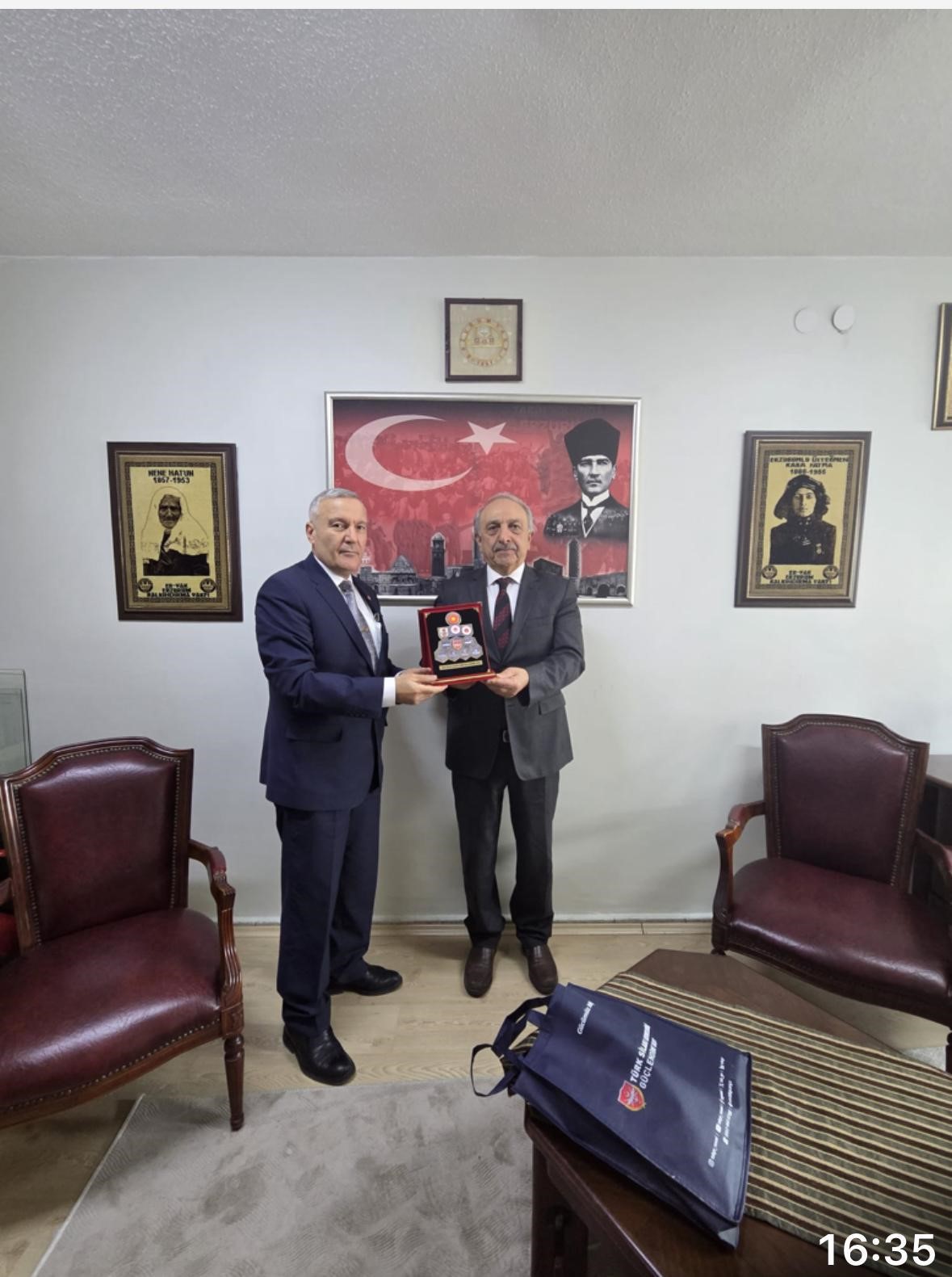 Türk Silahlı Kuvvetlerini Güçlendirme Vakfı Erzurum Bölge Temsilciliğinden ER-VAK’a ziyaret
