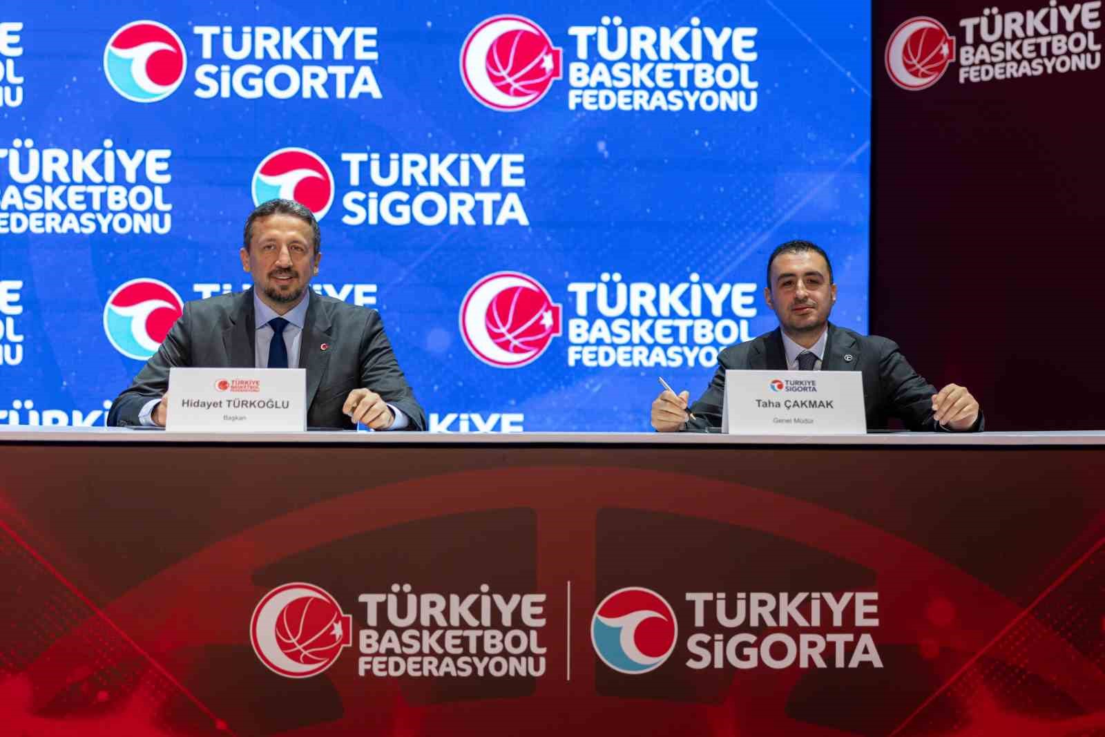 Türkiye Basketbol Federasyonu ile Türkiye Sigorta arasında Milli Takımlar ana sponsorluk anlaşması yenilendi
