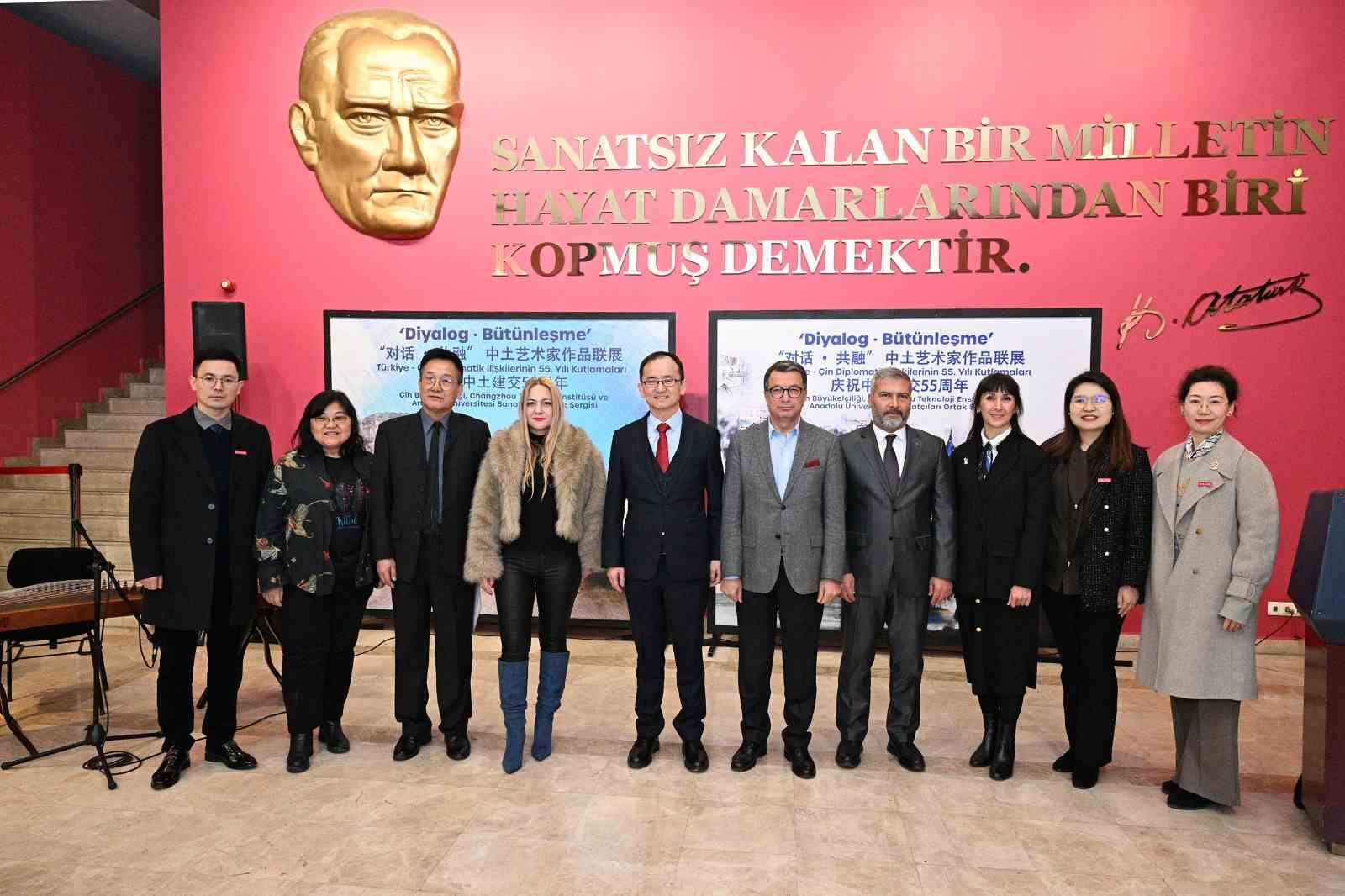 Türkiye-Çin diplomatik ilişkilerinin 55’inci yılı sanat sergisiyle kutlandı
